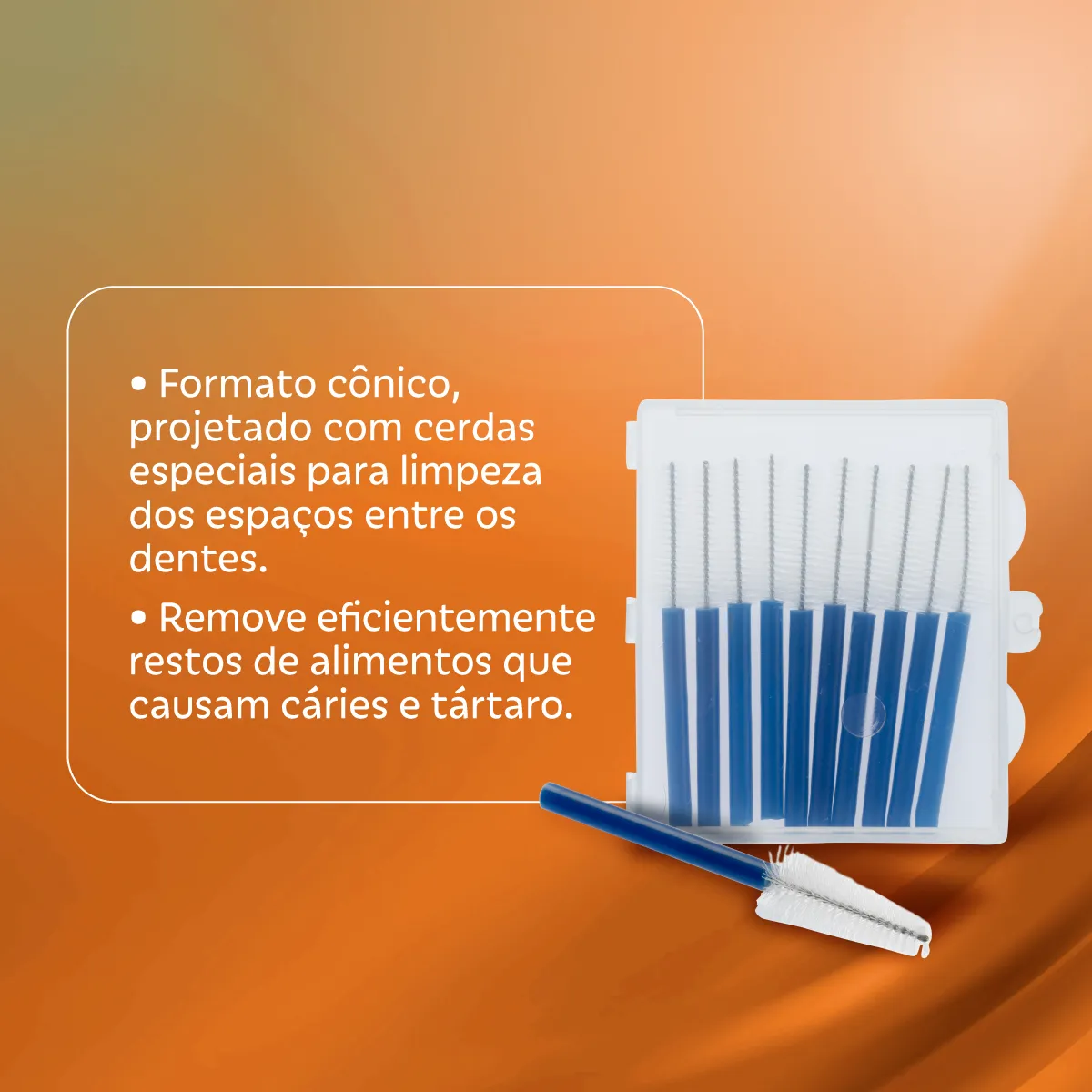 Escova Interdental Needs Cônica 3 a 7mm 10 Unidades