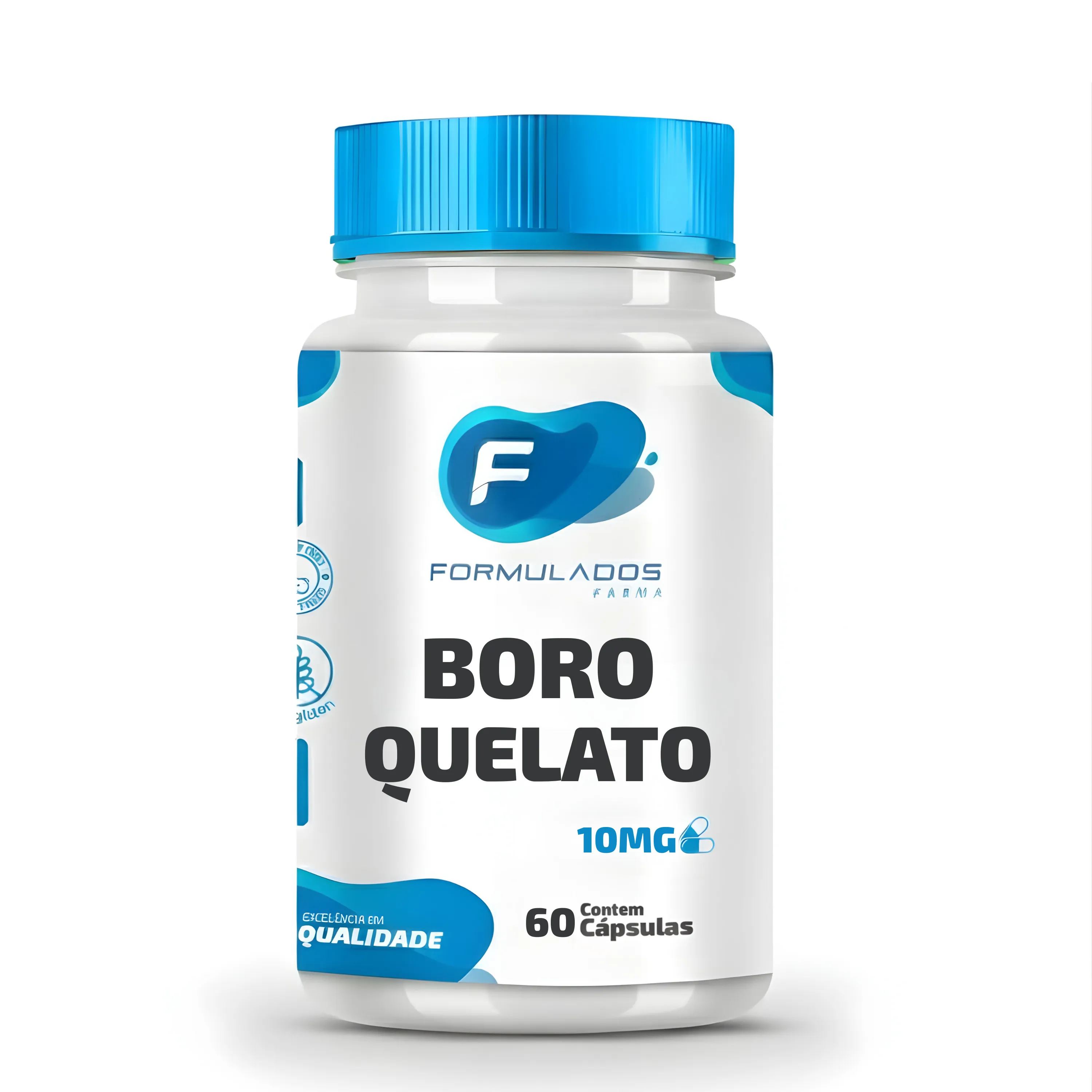 Boro Quelato 10Mg 60 Cápsulas
