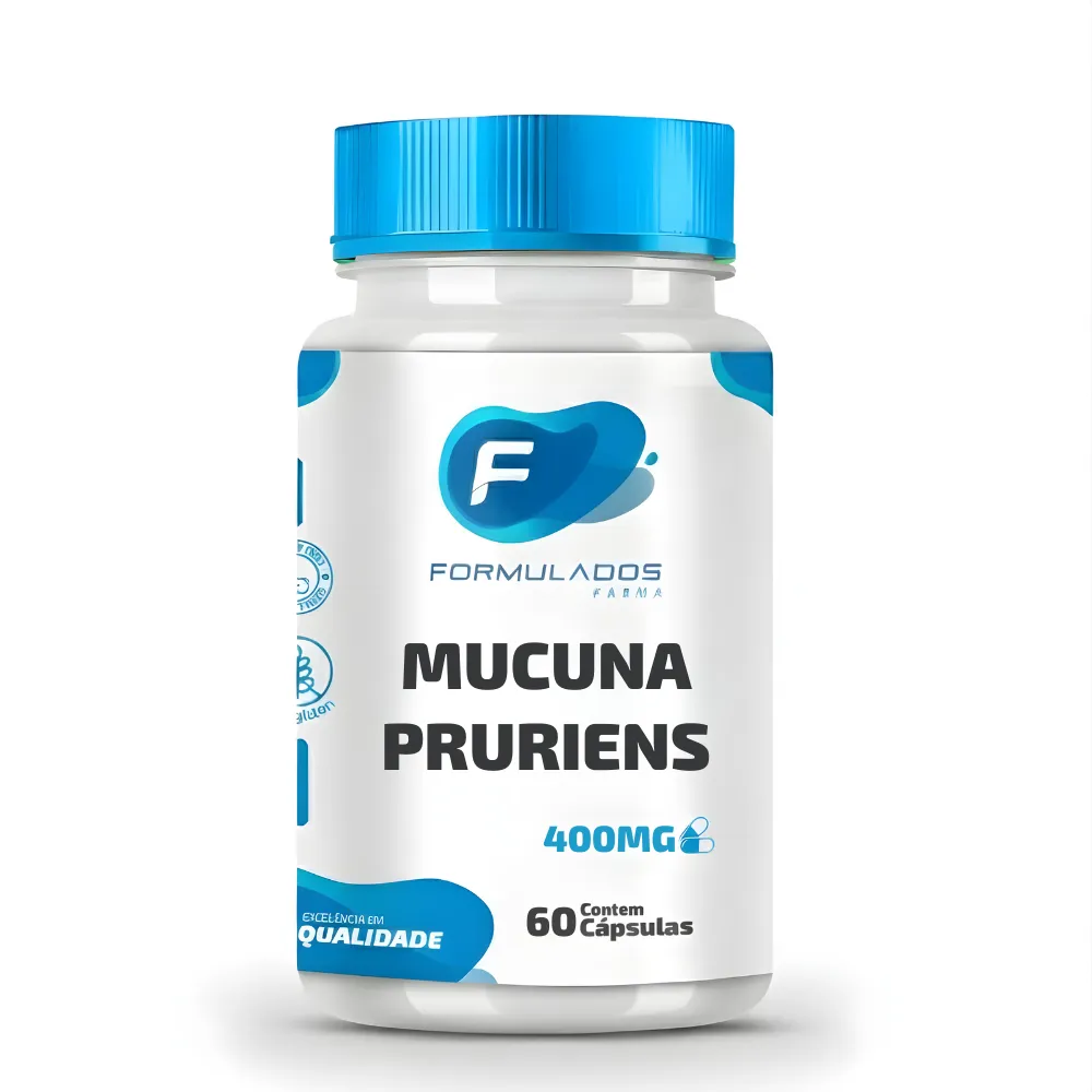 Mucuna Pruriens 400mg 60 cápsulas - Formulados Farma