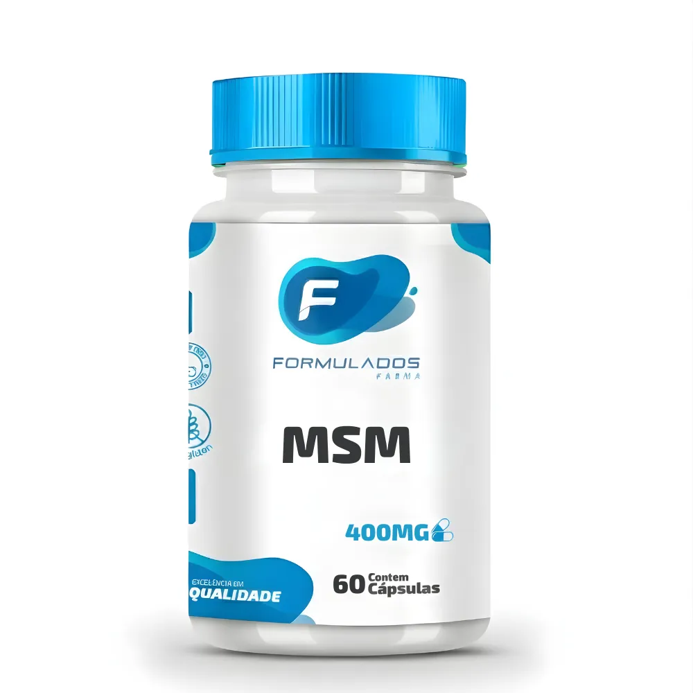 Msm Enxofre Orgânico 400mg 60 cápsulas - Formulados Farma