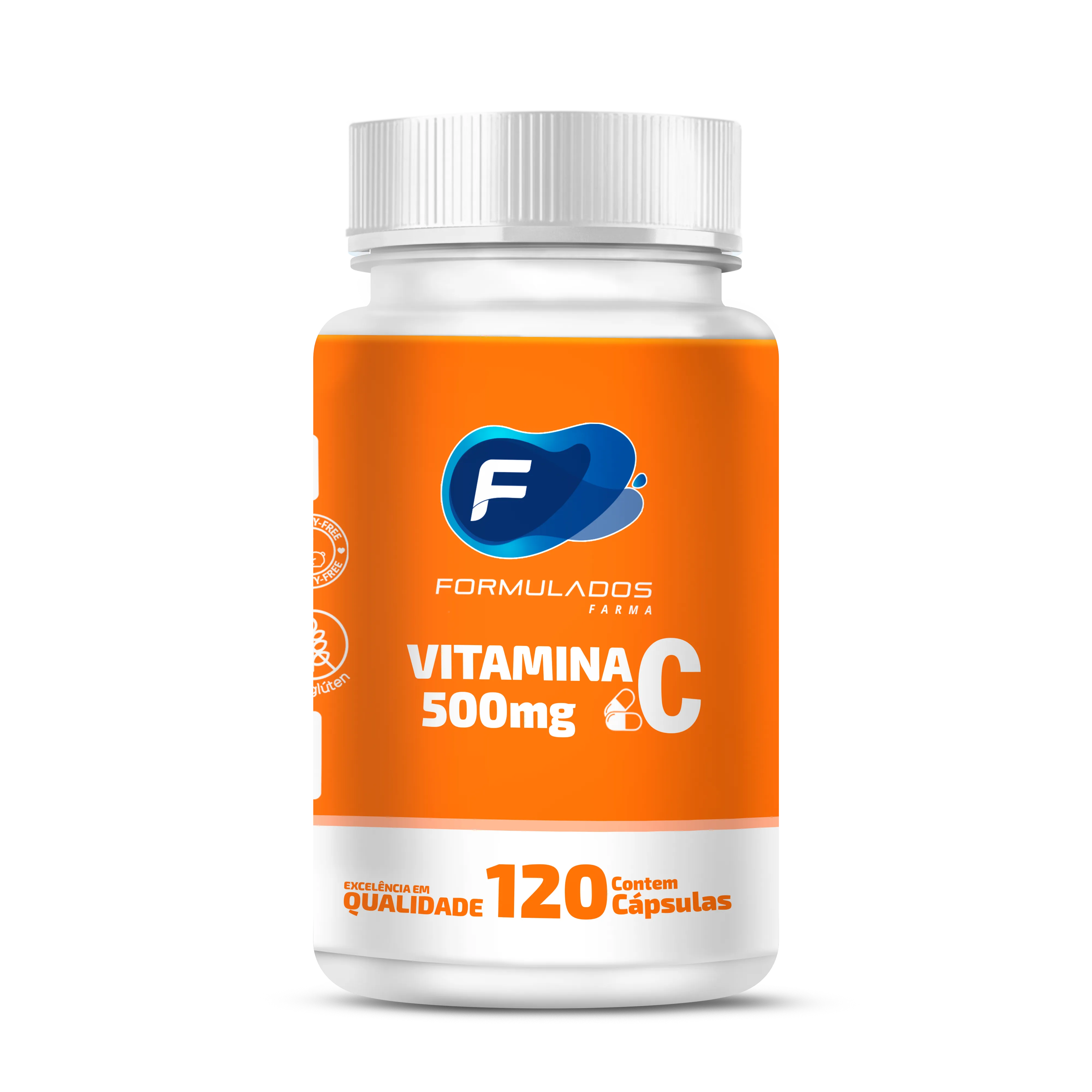 Vitamina C 500mg 120 Cápsula - Formulados Farma