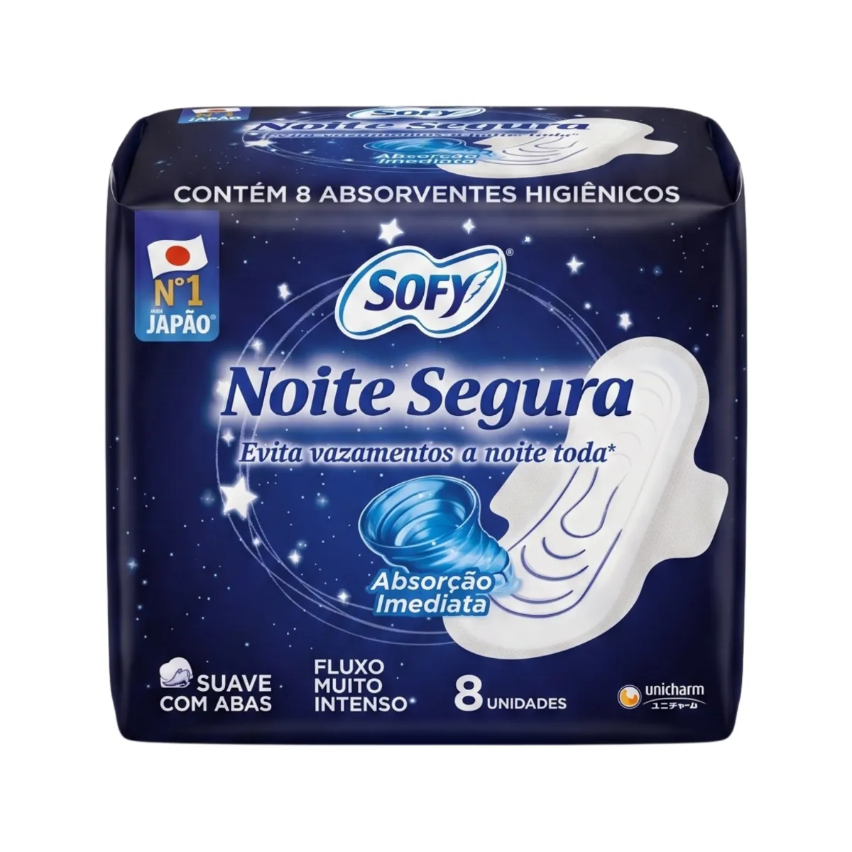 Absorvente Sofy Noturno Noite Segura 8 unidades