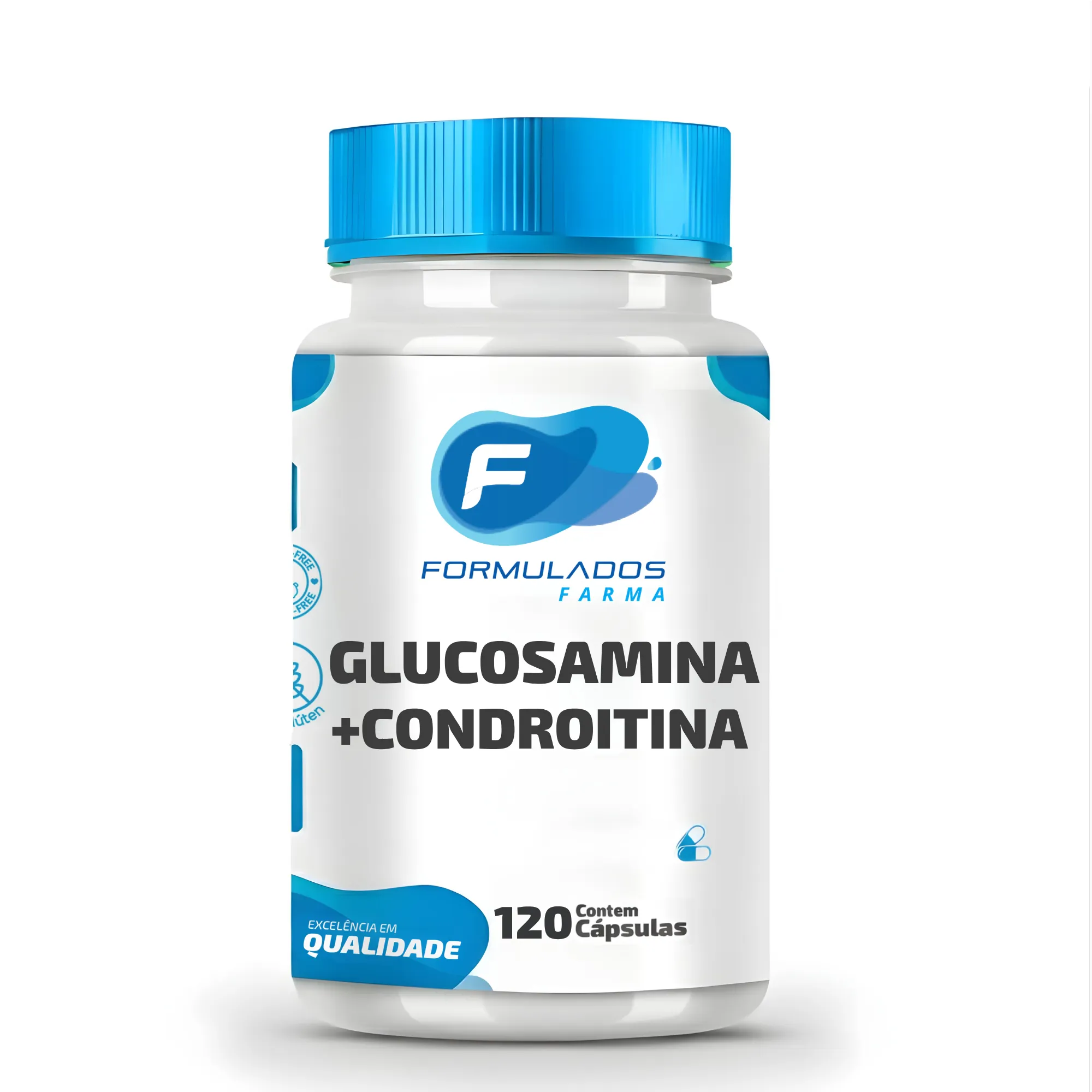 Glucosamina 500Mg com Condroitina 400Mg 120 Cápsulas