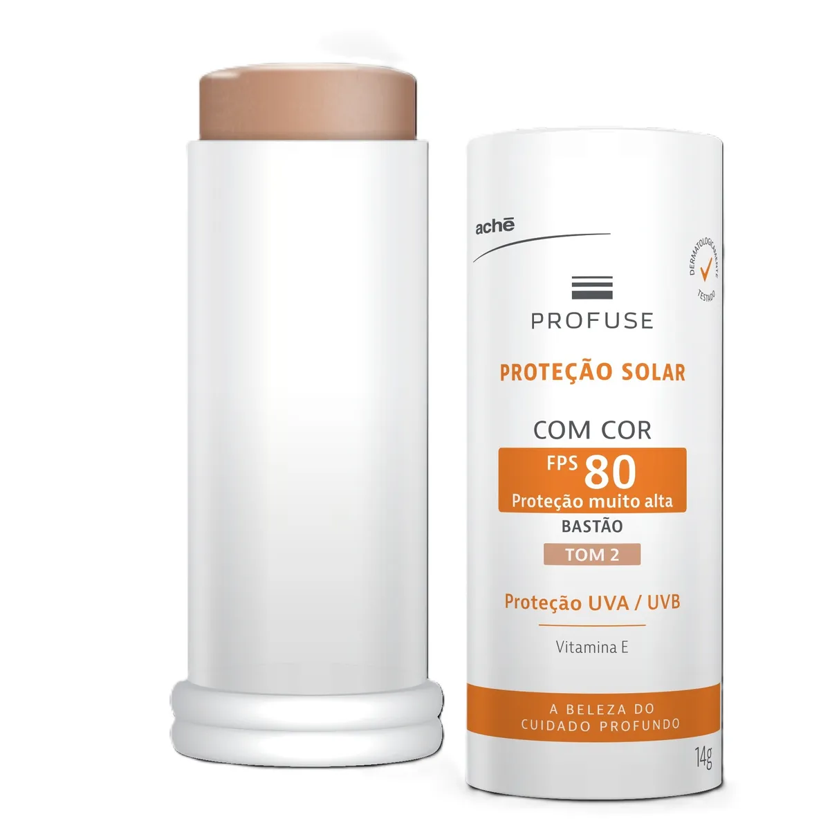 Protetor Solar Facial em Bastão Profuse FPS 80 Tom 2 14g