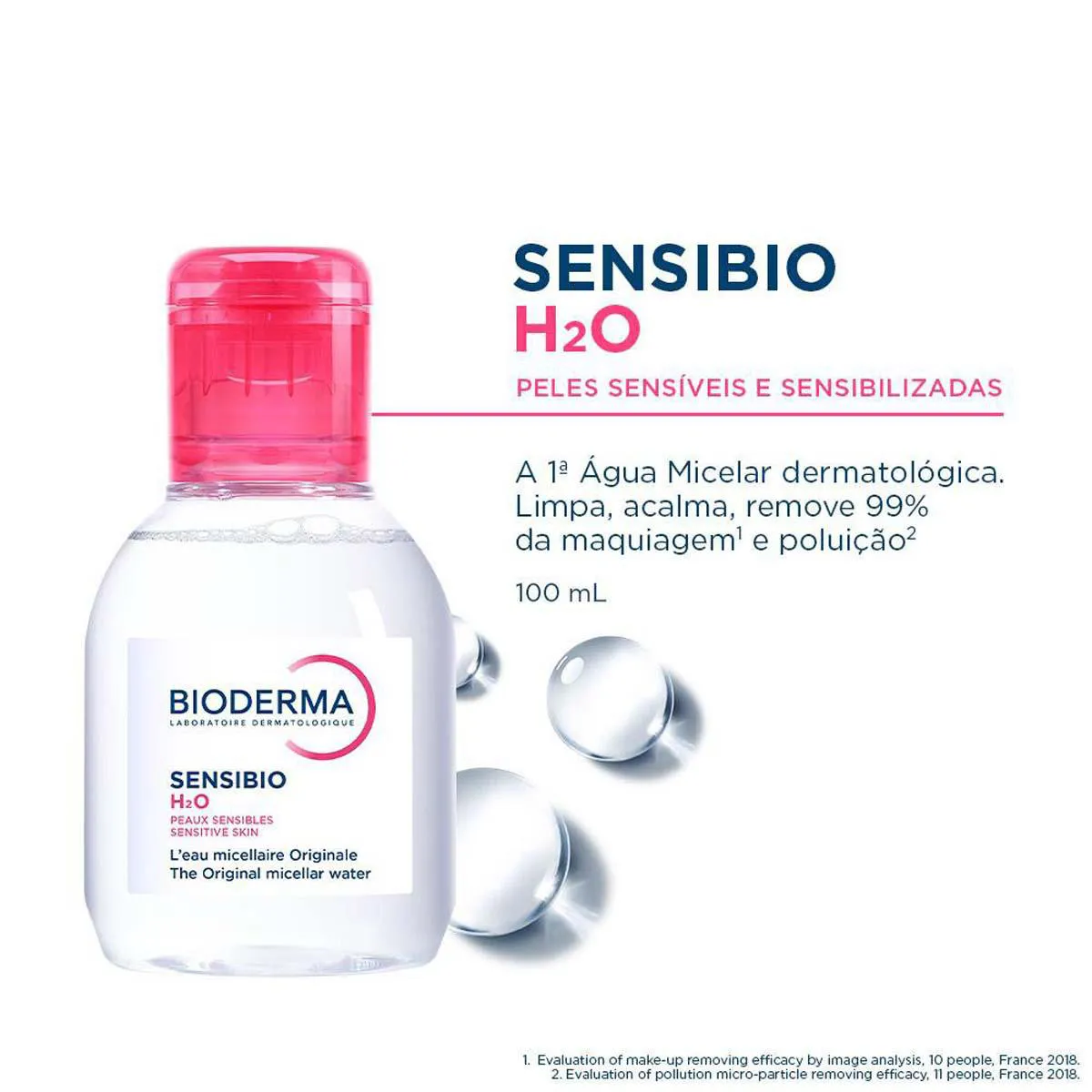 Água Micelar Demaquilante Bioderma Sensibio H2O 100ml