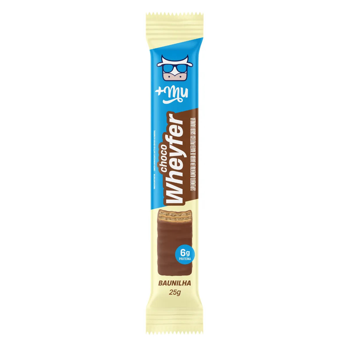 Whafer Proteico +Mu Choco Wheyfer Baunilha 25g