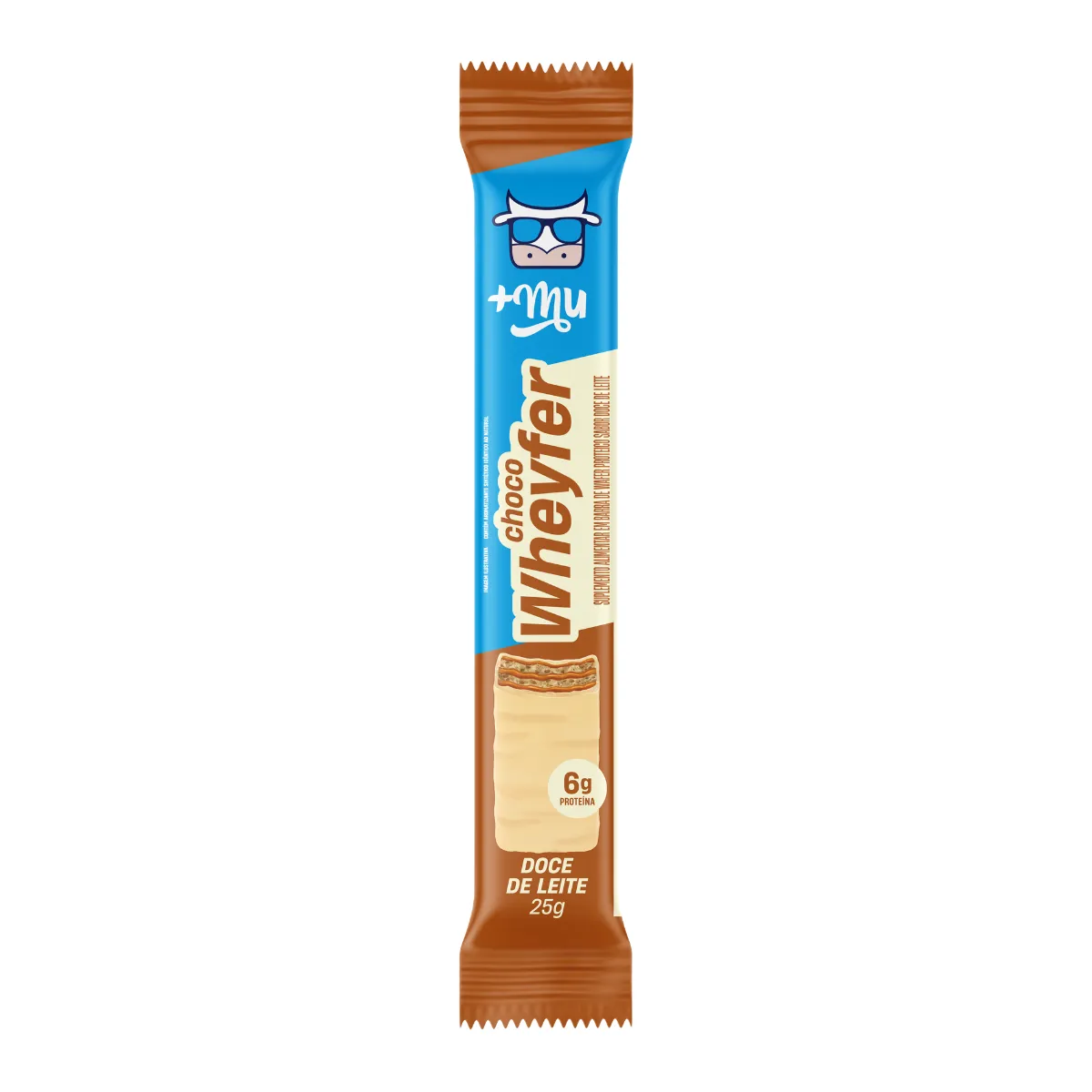 Wafer Proteico +Mu Choco Wheyfer Doce de Leite 25g