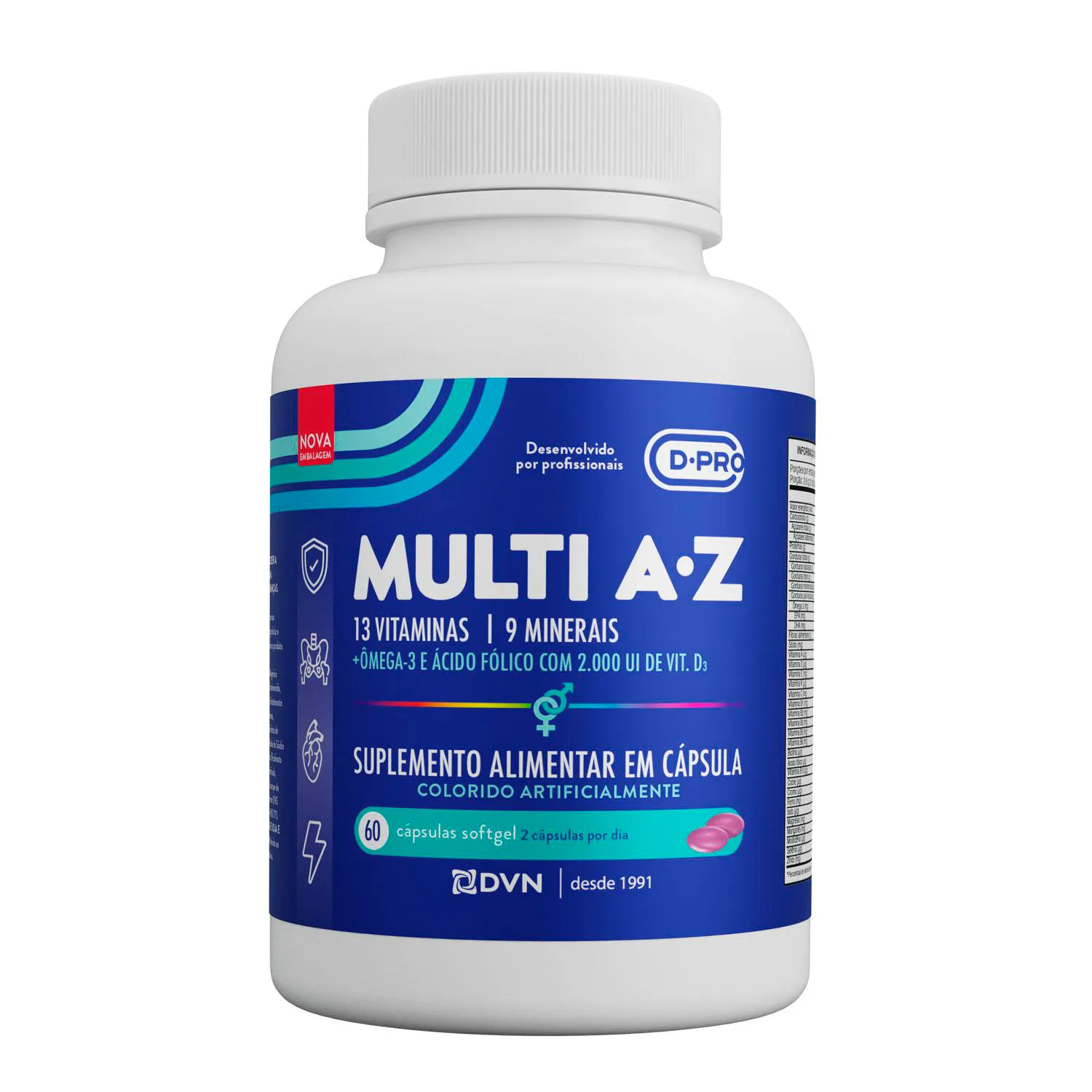 Multivitamínico D.multi A-z 60 cápsulas