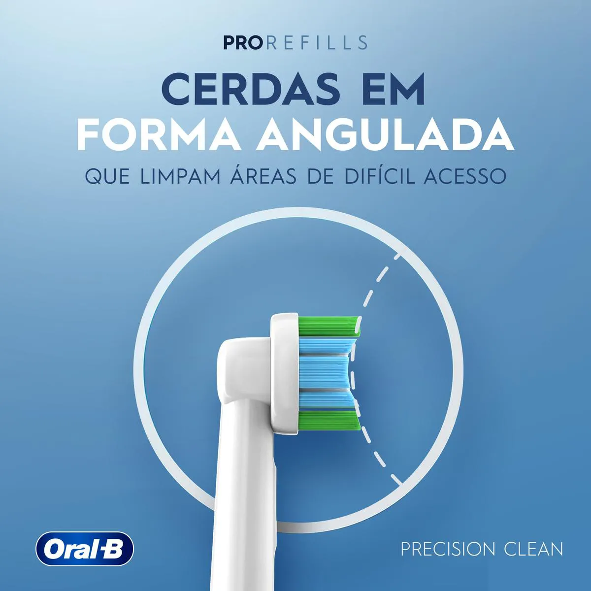 Refil Escova de Dente Elétrica Oral-B PRO Series Precision Clean 4 unidades