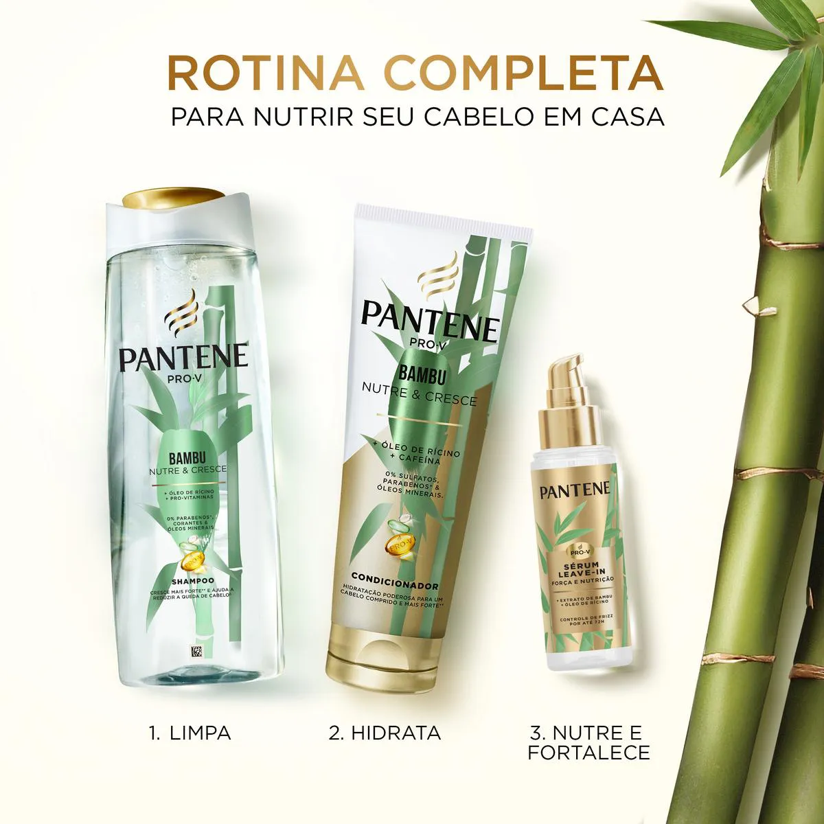 Sérum Capilar Leave-In Pantene Bambu Força e Nutrição 95ml