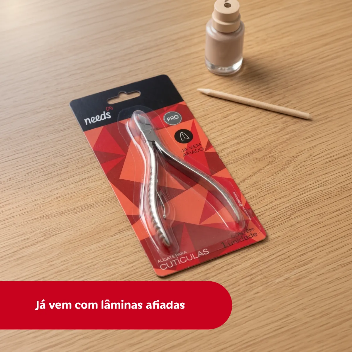 Alicate de Cutícula Needs PRO Inox 1 Unidade