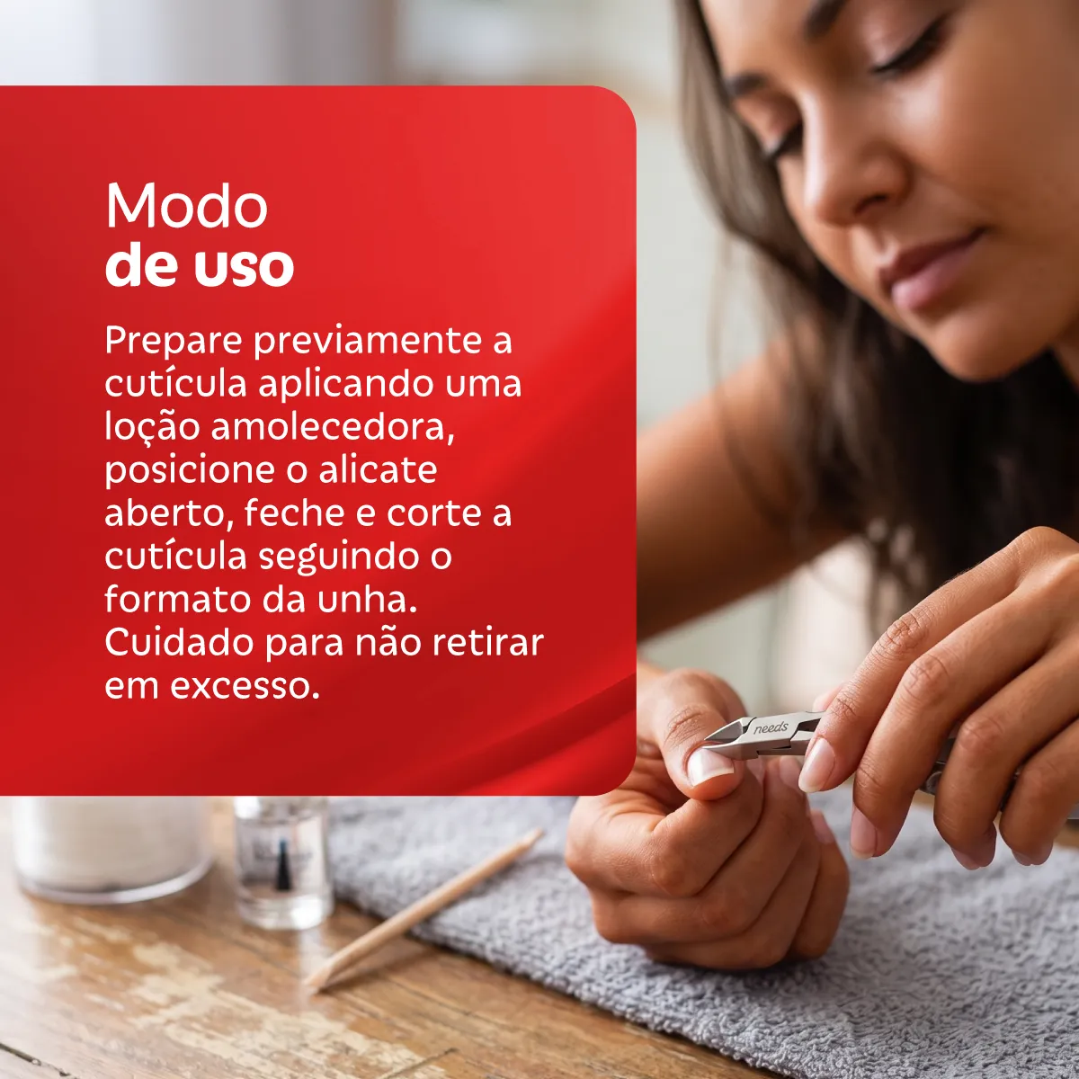 Alicate de Cutícula Needs PRO Inox 1 Unidade