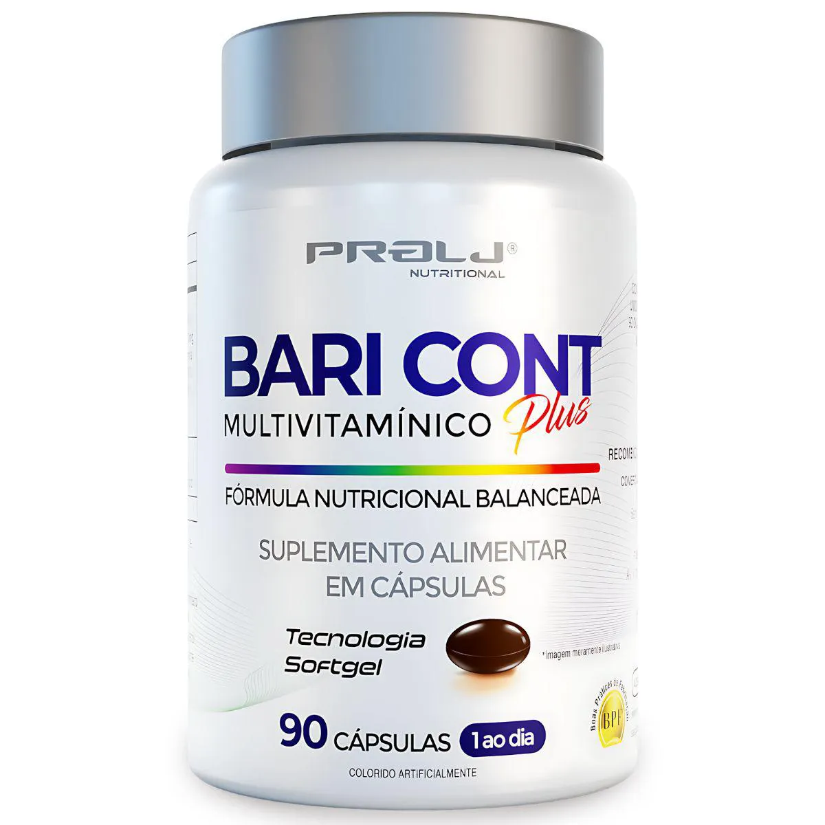 Bari Cont Bariatric 90 Cápsulas Softgel | Multivitamínico de Uso Diário | Prolj Nutritional