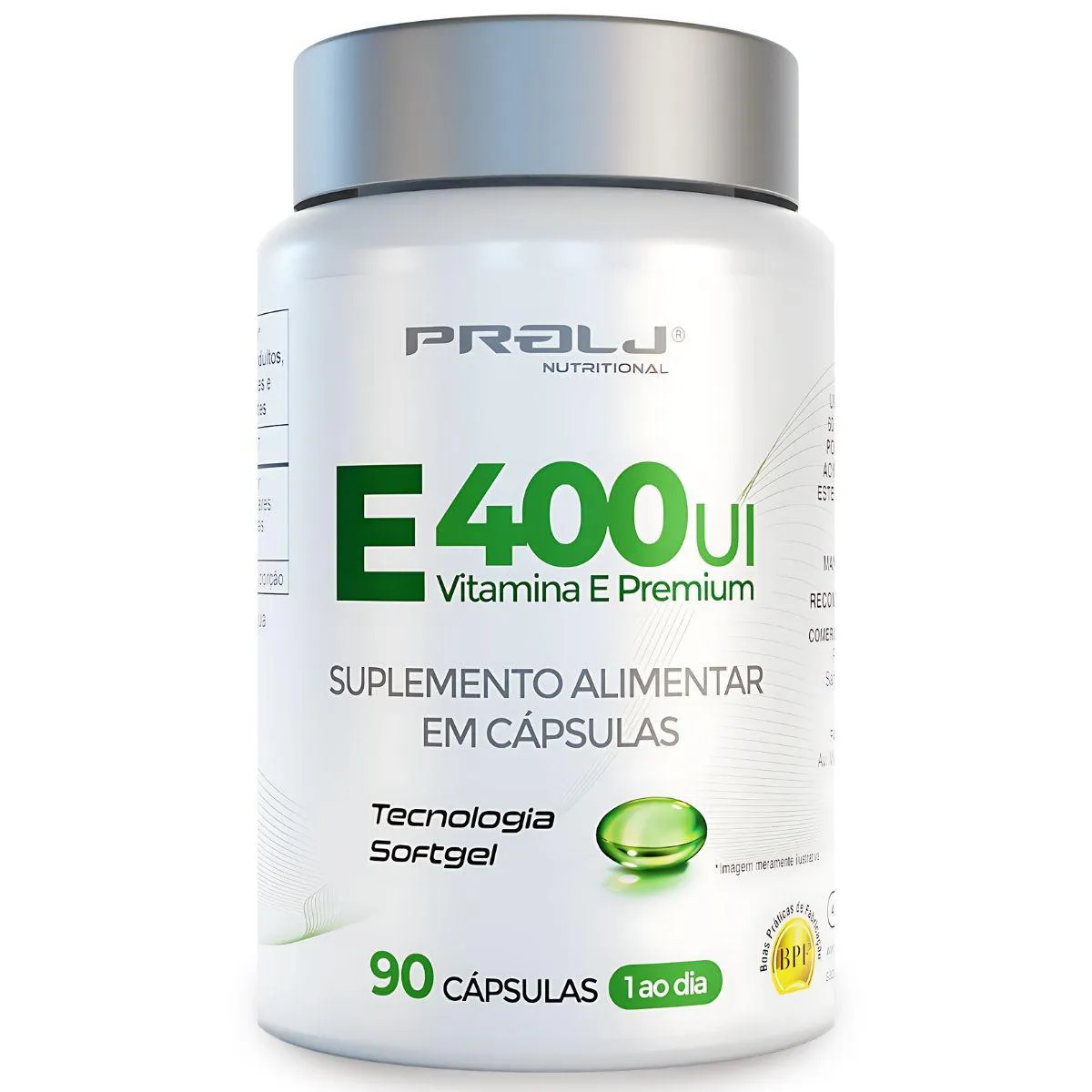 E400Ui | Vitamina e Premium 90 Cápsulas Softgel | Prolj Nutritional