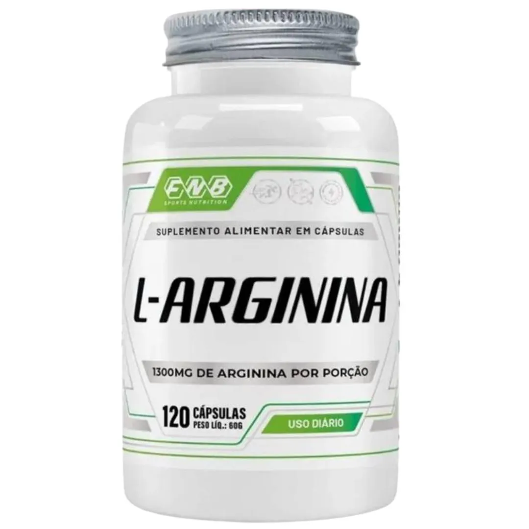 Arginina FNB Sports Nutrition 100% Pura 120 cápsulas