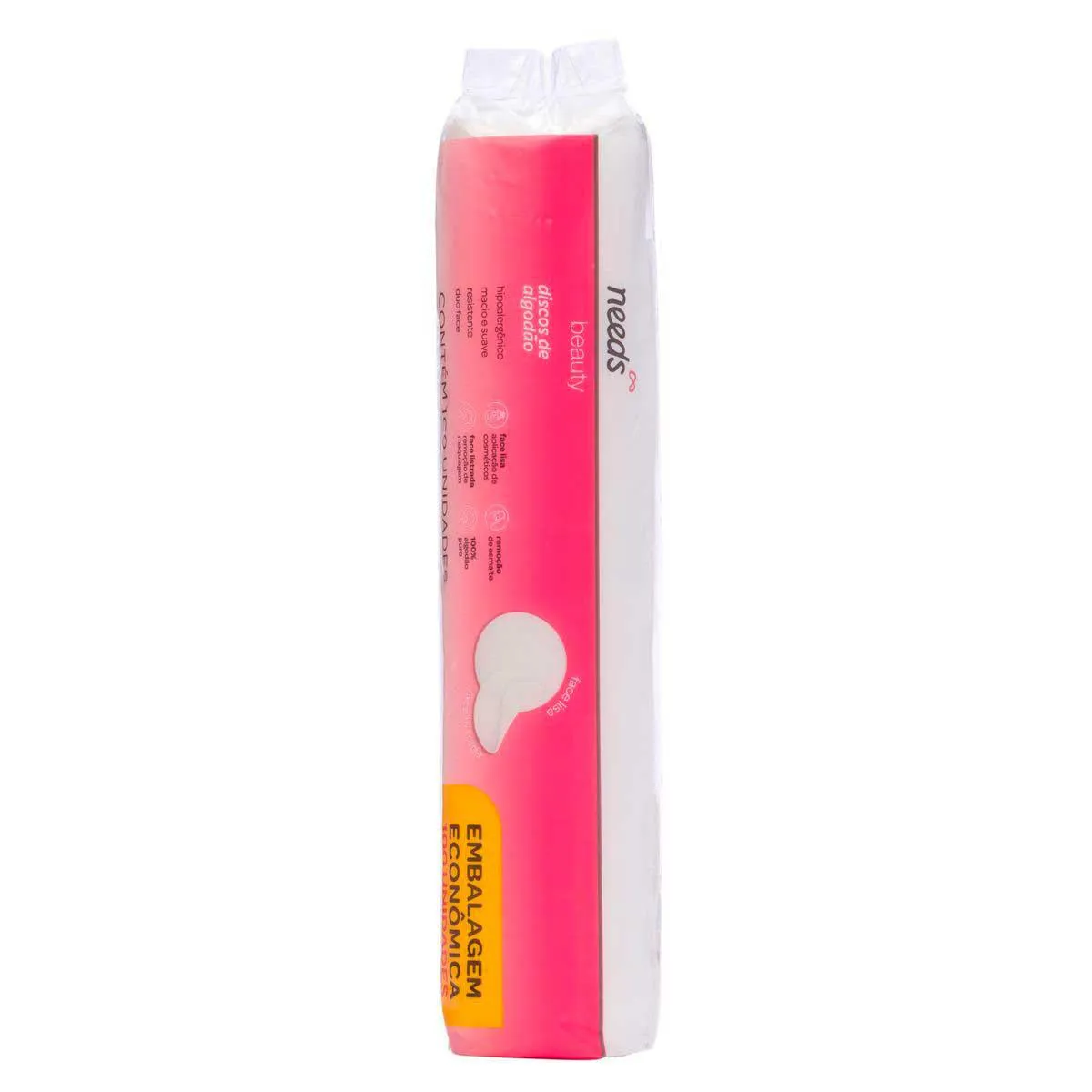 Kit Needs Beauty Removedor de Esmalte com Acetona 100ml + Algodão Disco 100 Unidades