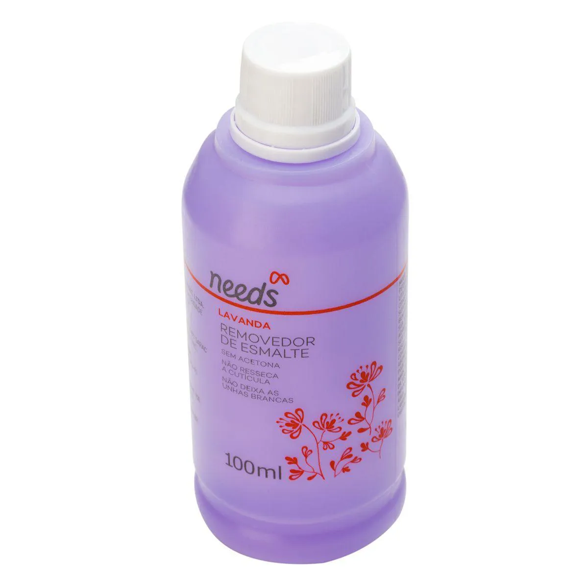 Removedor de Esmalte Needs Lavanda sem Acetona 100ml