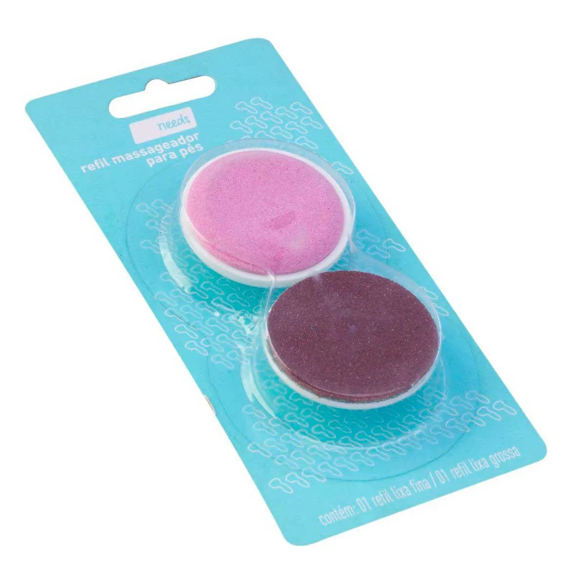 Refil Massageador Orbital Lixa para Pés Needs 2 Unidades
