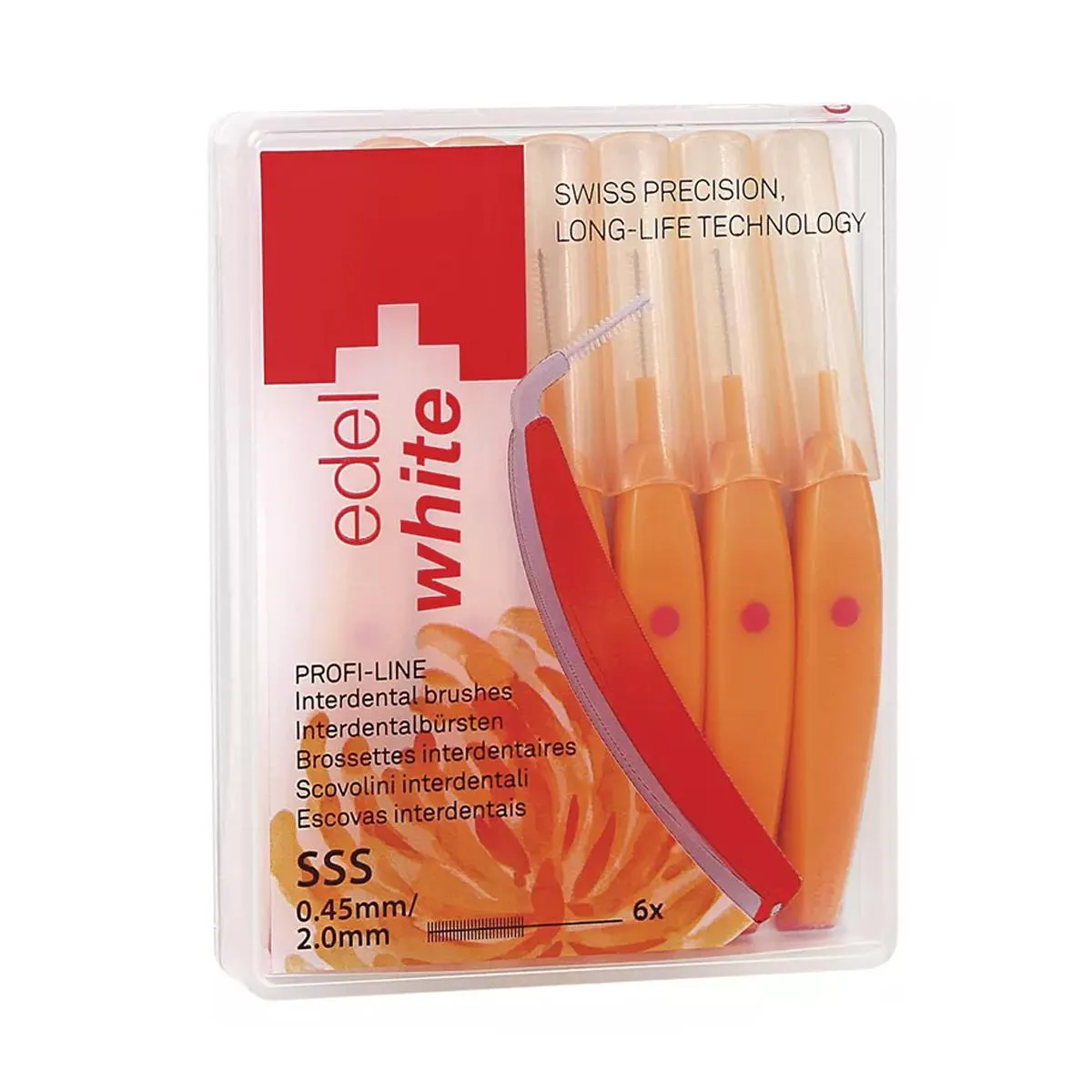 Escova Interdental Edel White EW-ID7 SSS 0,45mm 6 unidades