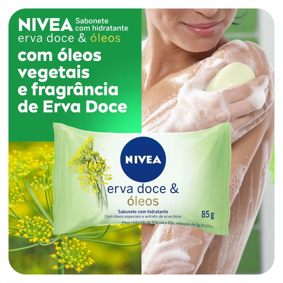 Sabonete em Barra Nivea Erva Doce & Óleos 85g