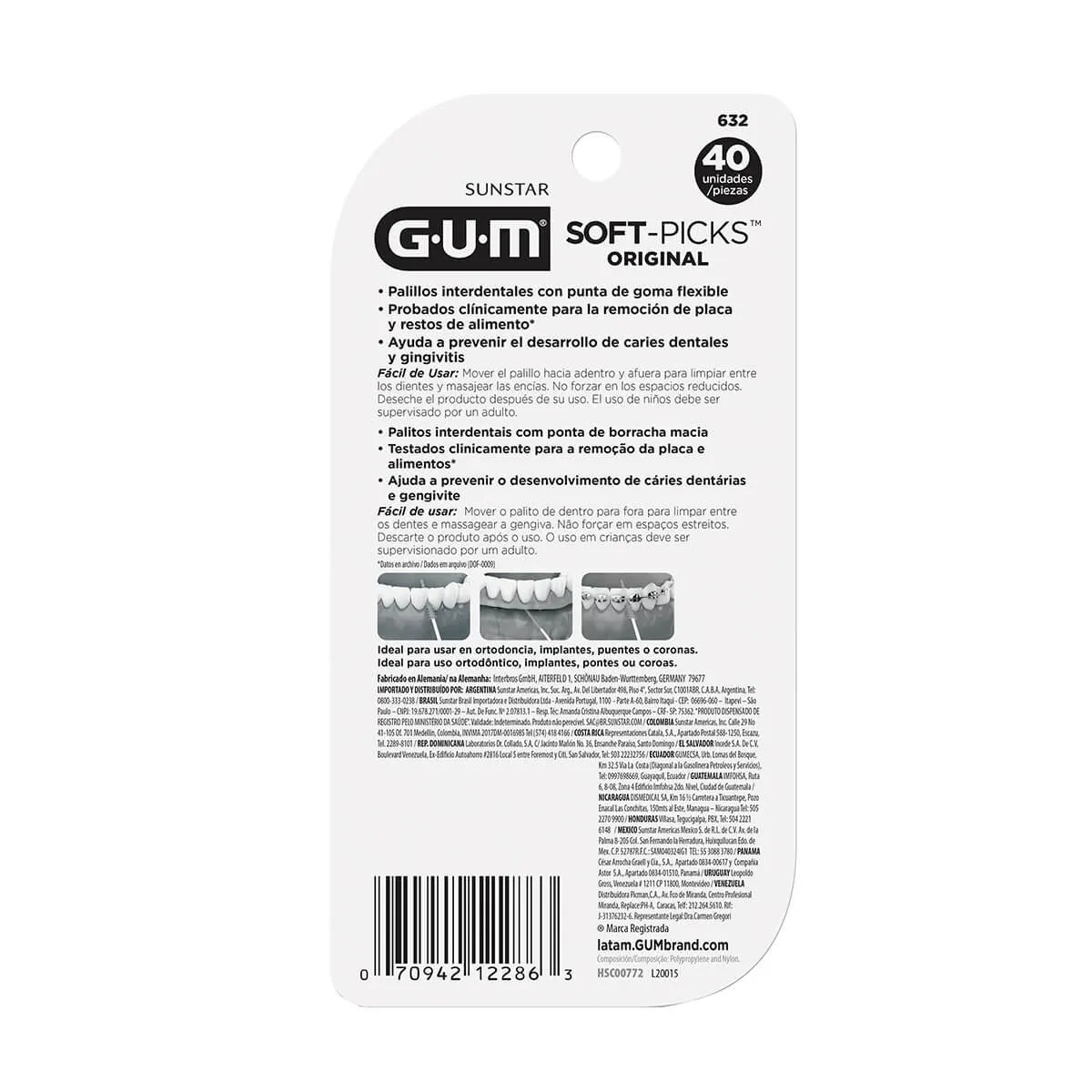 Palito Interdental G.U.M Soft Picks Original 40 unidades