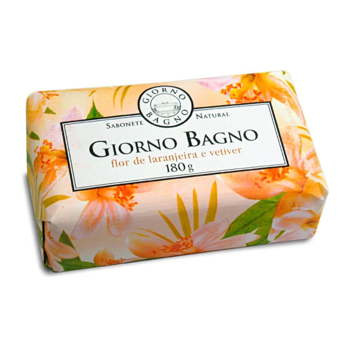 Sabonete em Barra Giorno Flor de Laranjeira e Vetiver com 180g