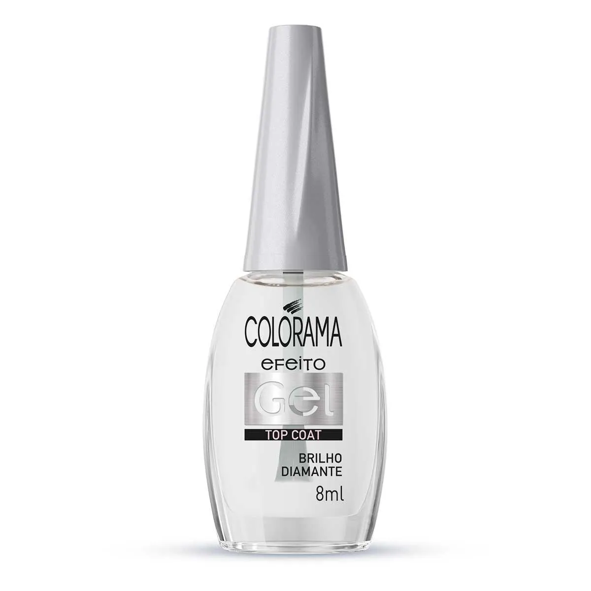 Esmalte Top Coat Colorama Salva Unhas Efeito Gel Brilho Diamante 8ml