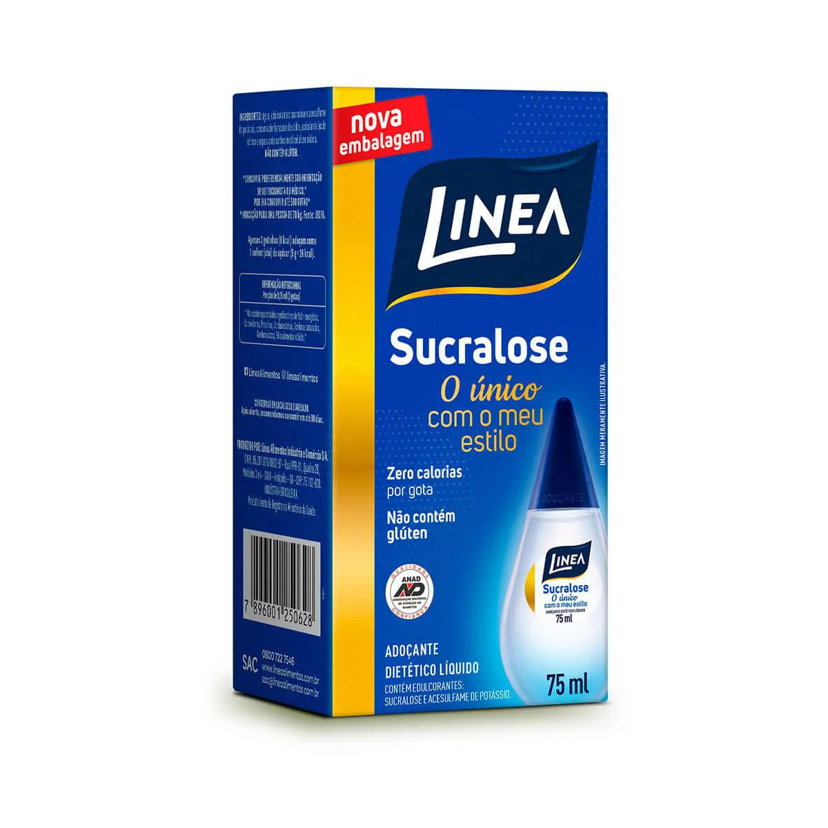 Adoçante Líquido Linea Sucralose com 75ml