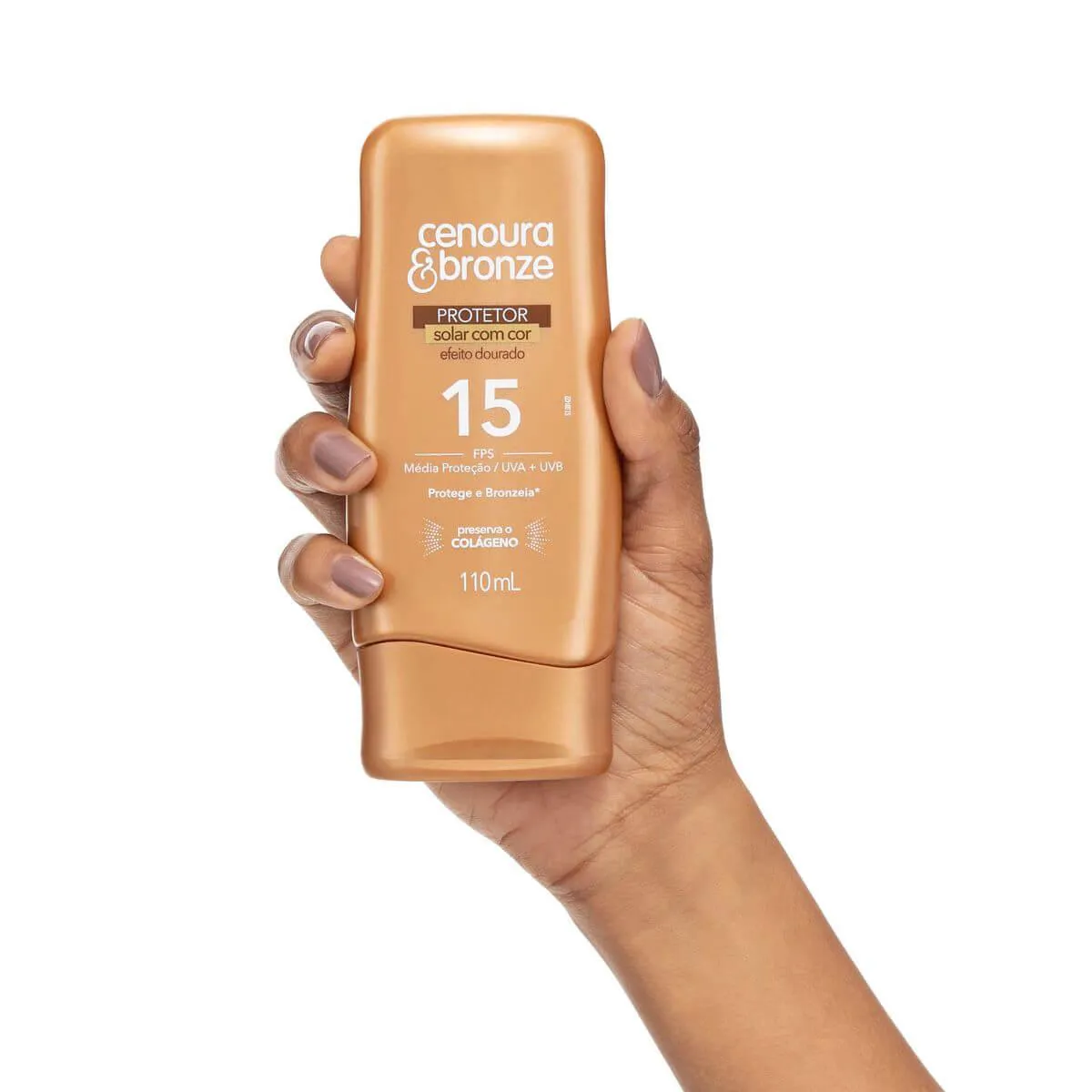 Protetor Solar Corporal FPS 15 Cenoura & Bronze Com Cor 110ml