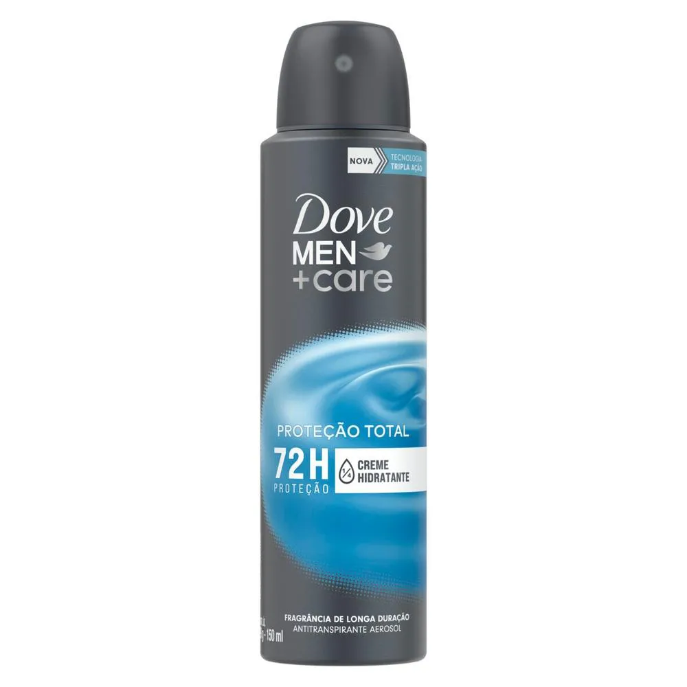 Desodorante Antitranspirante Aerosol Dove Men+Care Proteção Total Masculino 72h 150ml