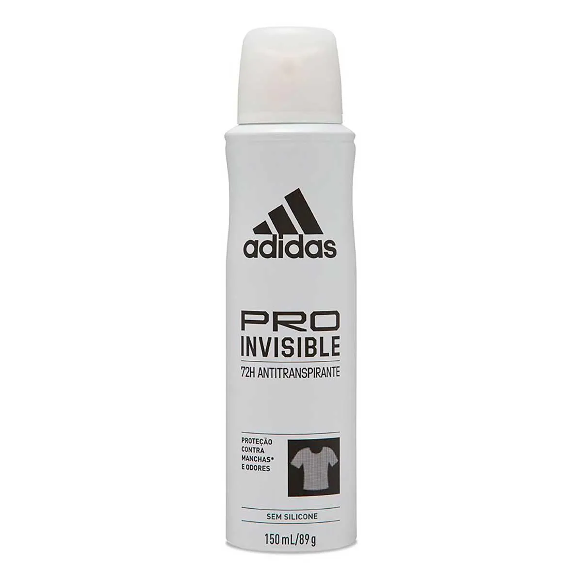Desodorante Antitranspirante Aerosol Adidas Pro Invisible Performance Sem Manchas Feminino 72h 150ml
