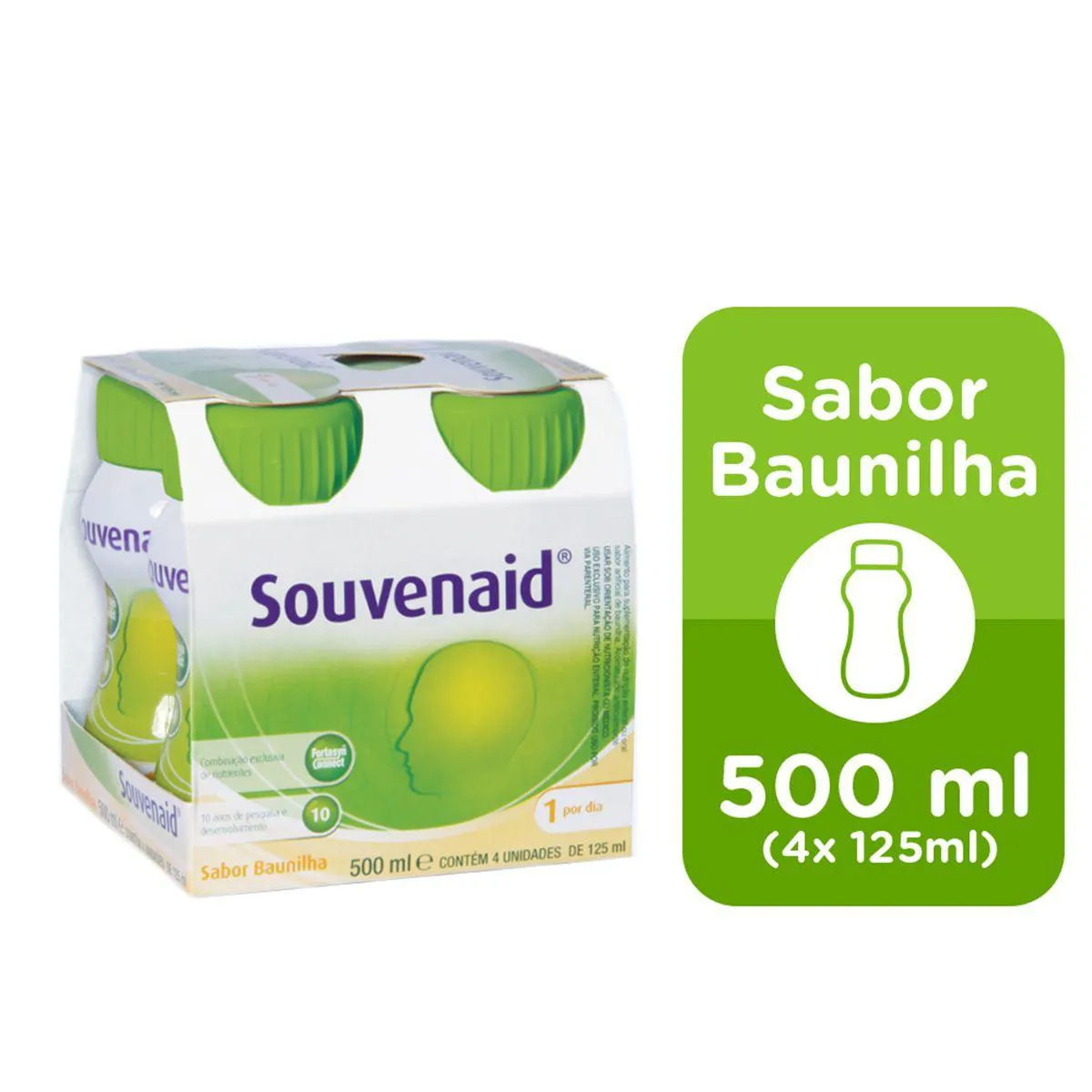 Suplemento Nutricional Souvenaid Baunilha 125ml - 4 unidades