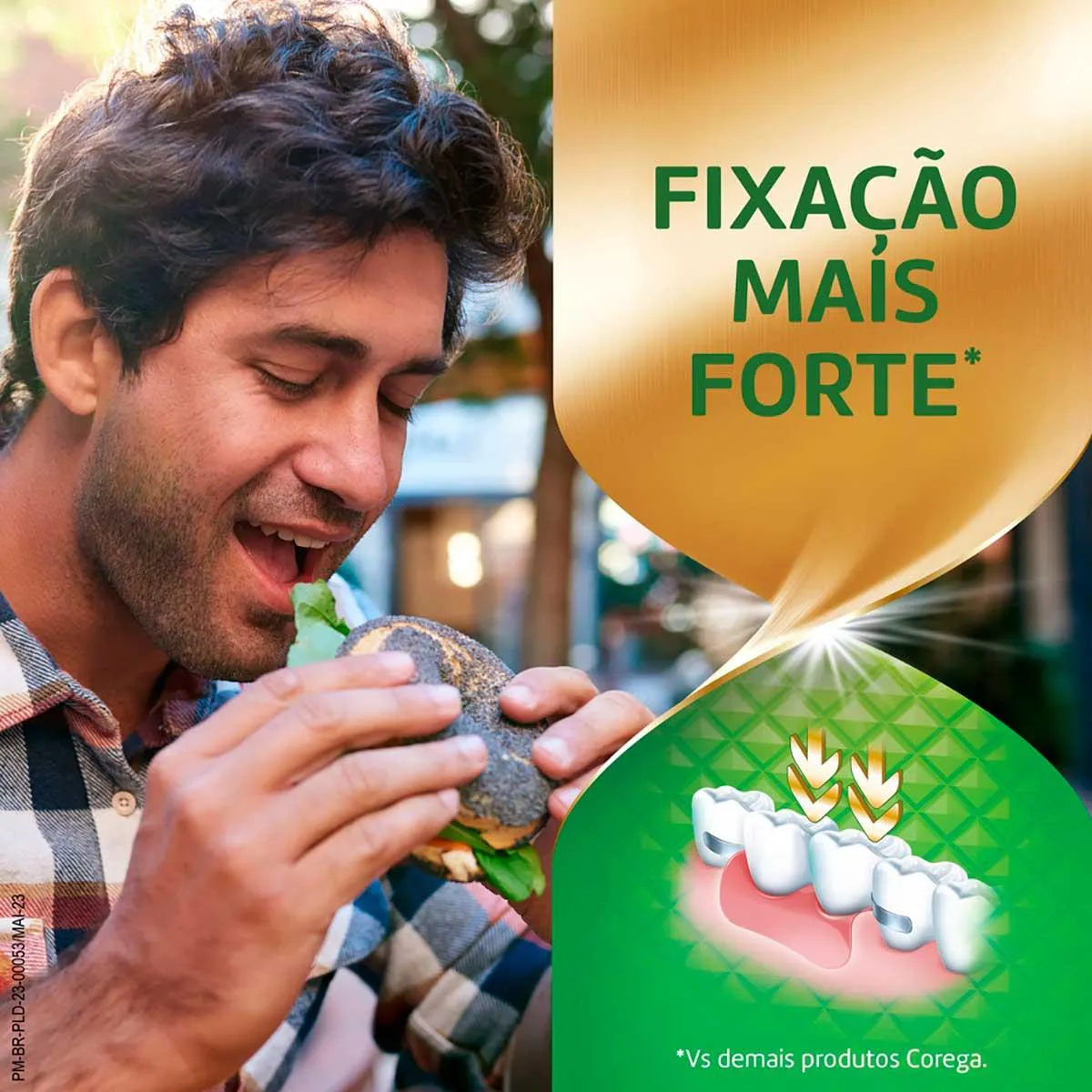 Creme Fixador de Dentadura Ultra Corega Max Fixação e Refrescância Menta 40g