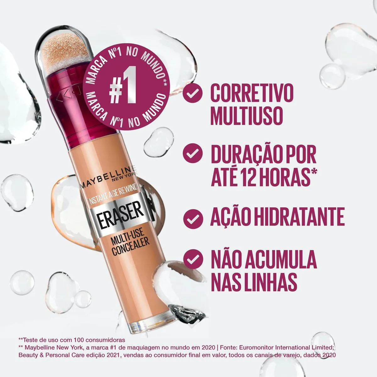 Corretivo Líquido Maybelline Eraser Instant Age Rewind 5,9ml - 120 Light