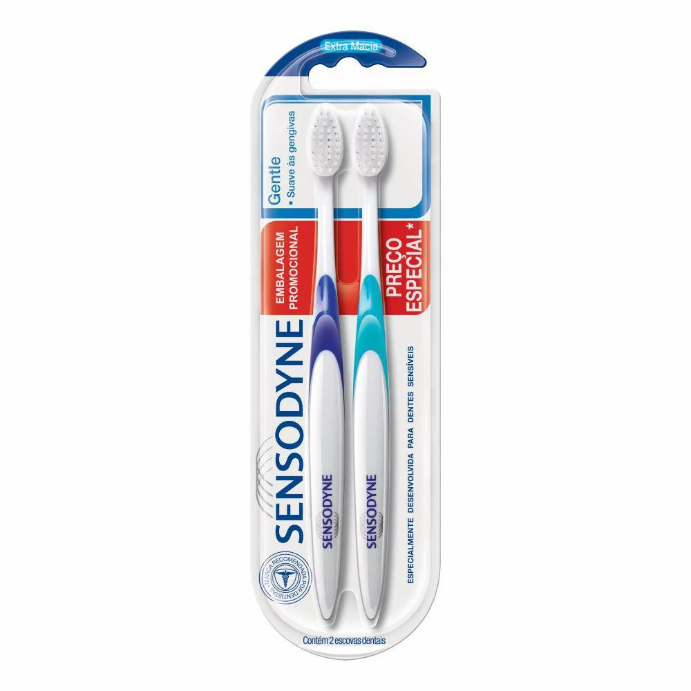 Kit Escova de Dente Sensodyne Gentle Suave às Gengivas 2 unidades