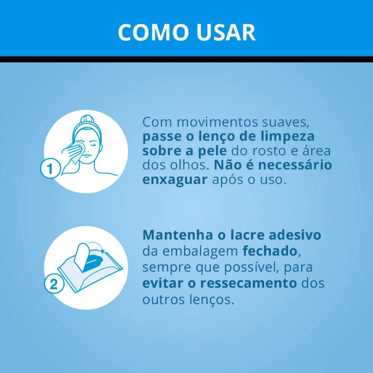 Lenço Demaquilante Neutrogena Deep Clean com 25 unidades