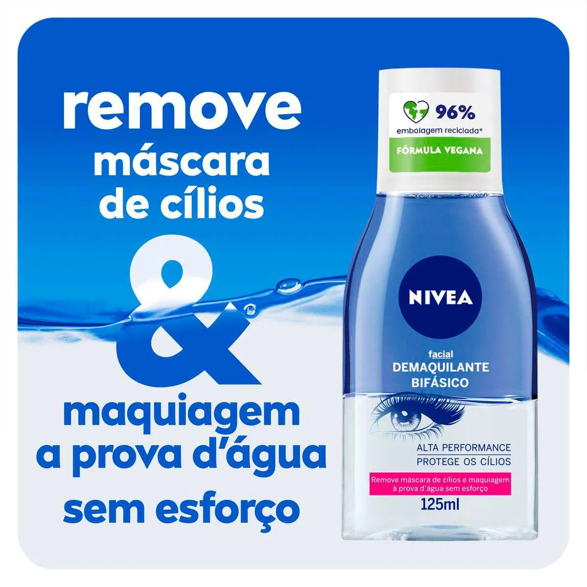 Demaquilante Bifásico Nivea com 125ml