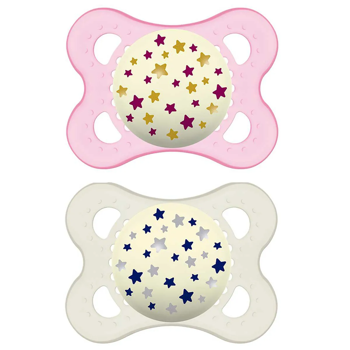 Chupeta MAM Original Night Rosa Tamanho 1 - 0 a 6 meses 2 unidades