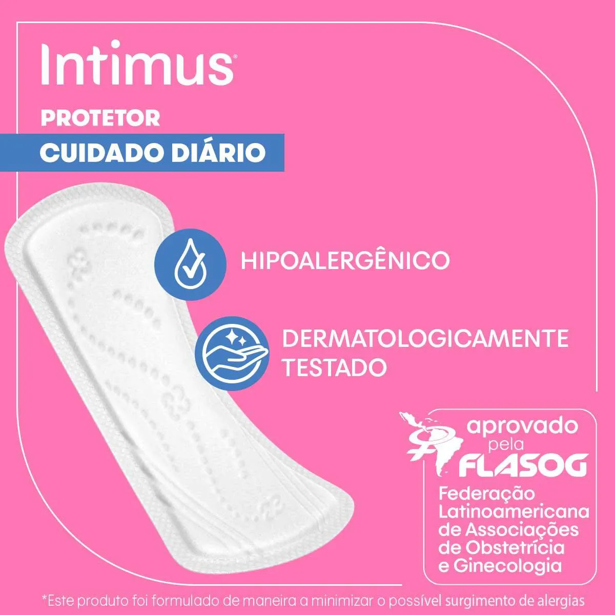 Protetor Diário Intimus Cuidado Diário sem Perfume 40 Unidades