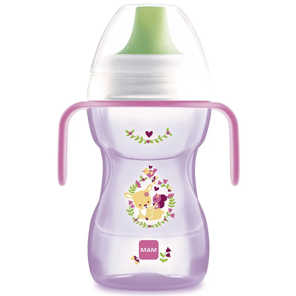 Copo de Transição MAM Fun To Drink Rosa 8+ Meses 270ml