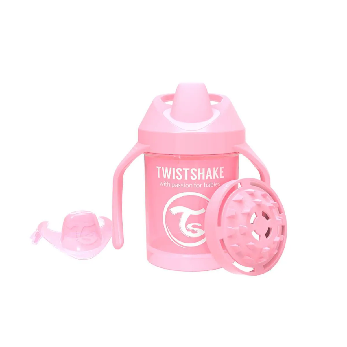 Copo de Treinamento Twistshake Mini Cup 4+ Meses Rosa 230ml