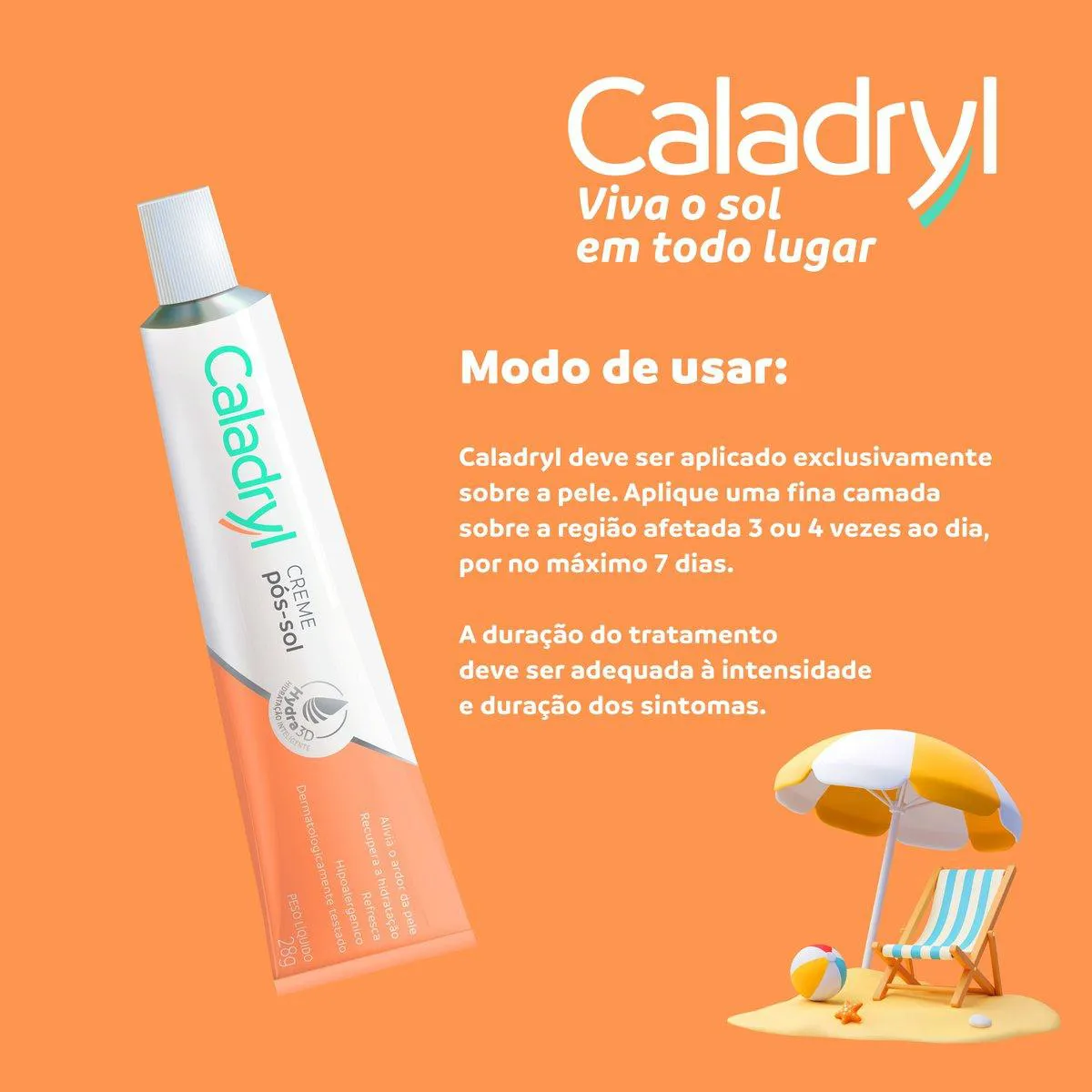 Creme Pós-Sol Caladryl 28g