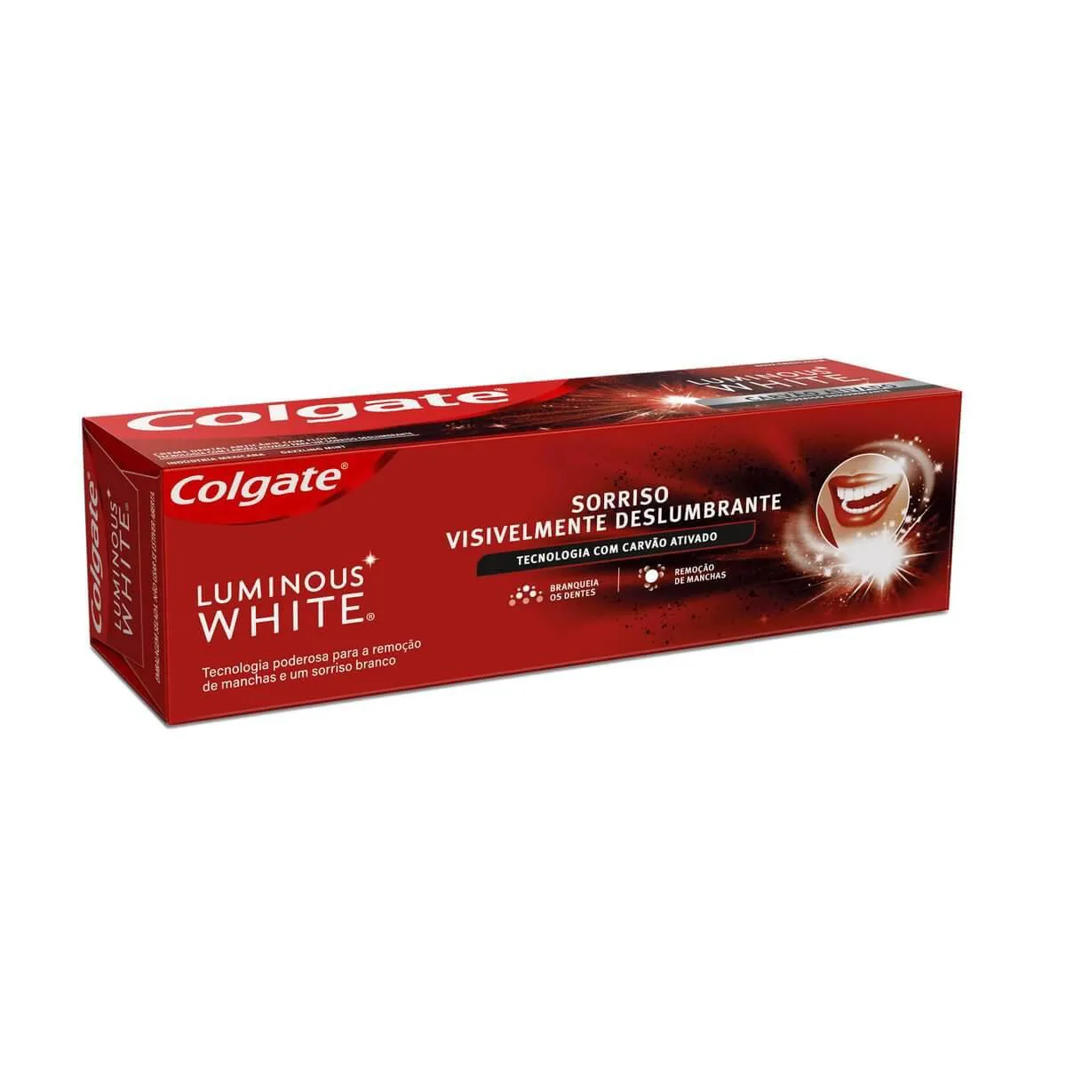 Creme Dental Colgate Luminous White Carvão Ativado 70g