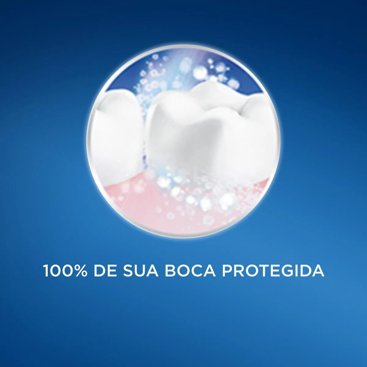 Creme Dental Oral-B 100% de Sua Boca Cuidada Menta 70g