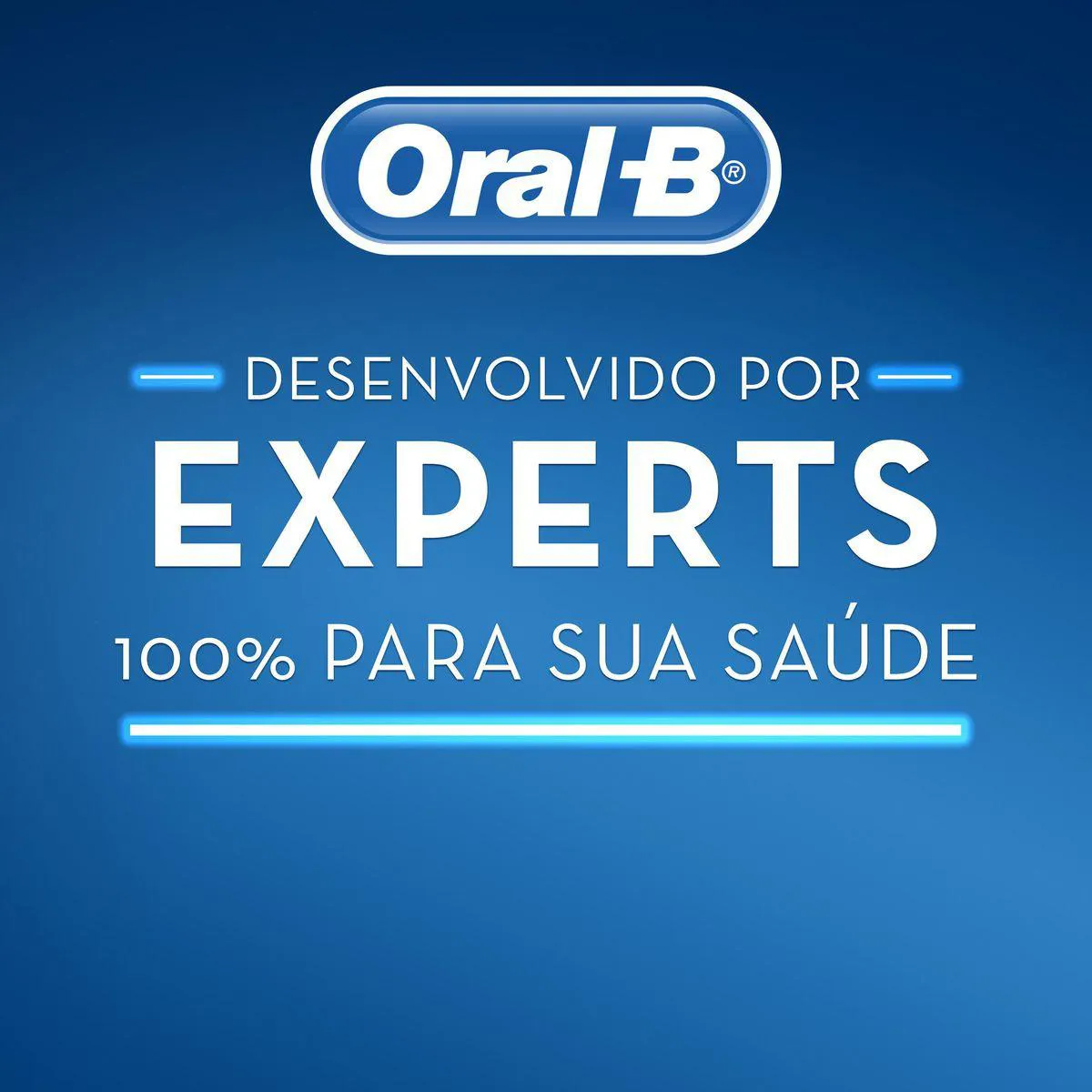 Creme Dental Oral-B 100% de Sua Boca Cuidada Menta 70g