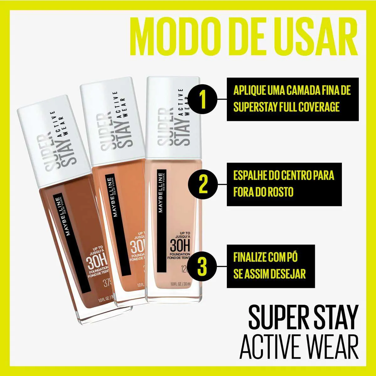 Base Longa Duração Maybelline NY SuperStay Active Wear 30h 30ml - 112 Natural Ivory