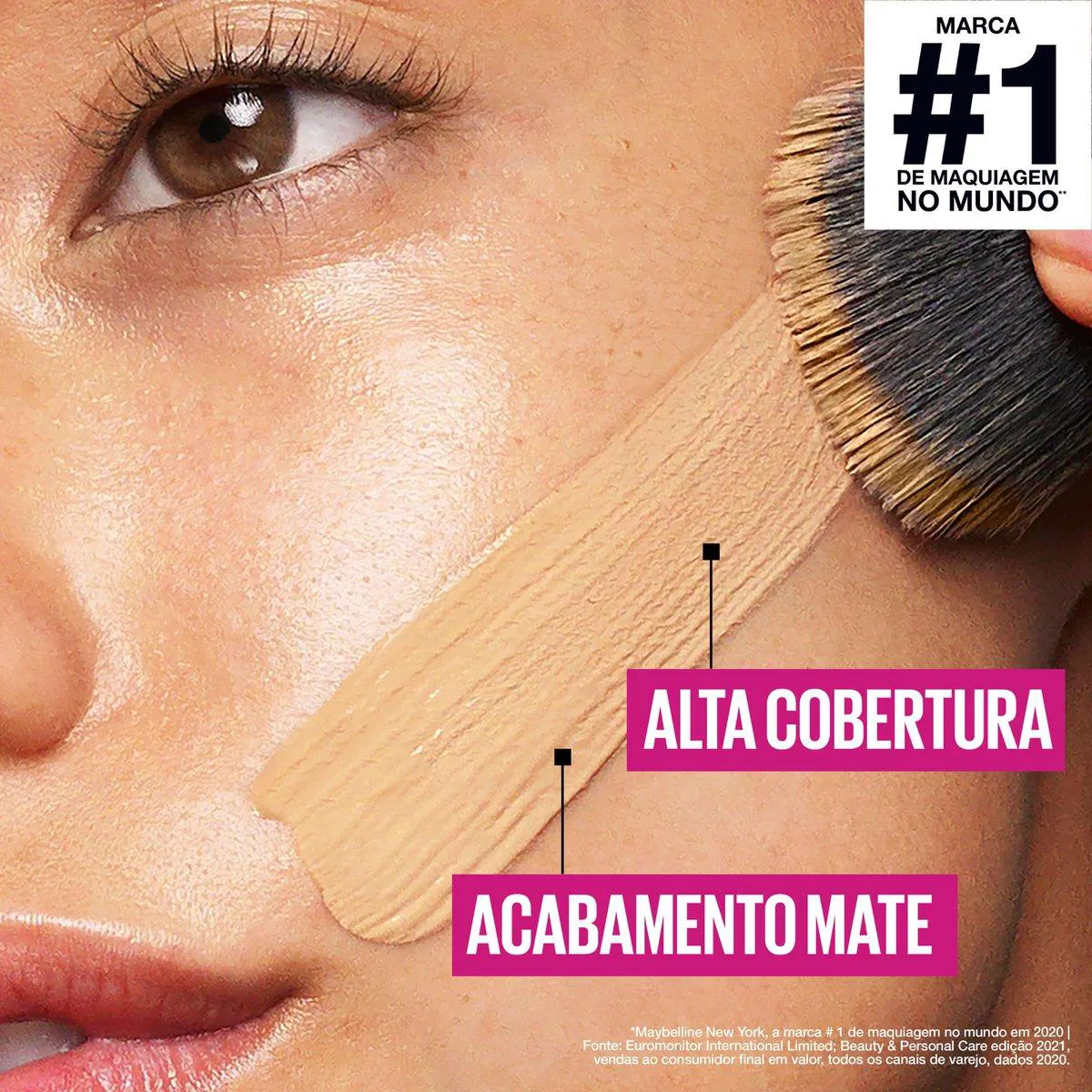Base Longa Duração Maybelline Superstay Full Coverage 30ml - 312 Golden