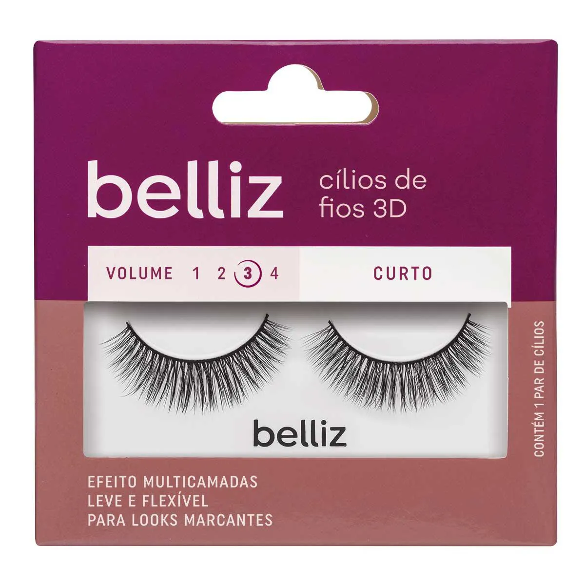 Cílios Postiços Kiss NY I-Envy Au Naturale 01 com 1 par