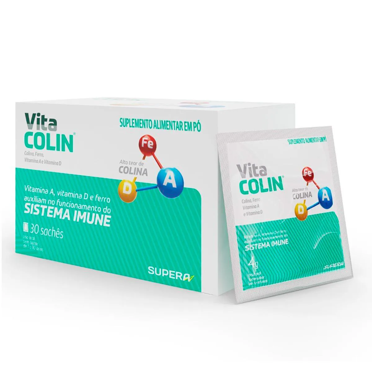 Polivitamínico Vita Colin em Pó 30 sachês