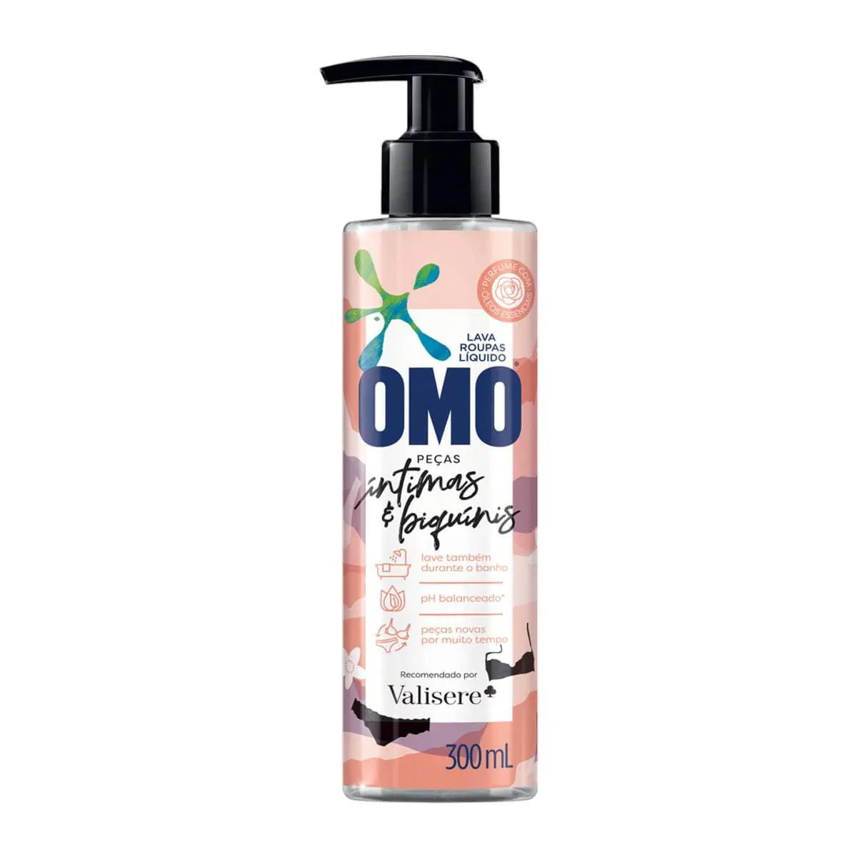 Sabão Lava-Roupas Líquido OMO Roupas Íntimas & Biquínis com 300ml